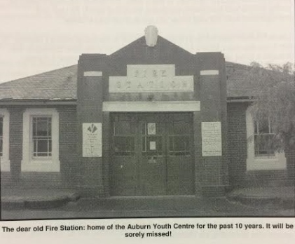 Photograph of Auburn Youth Centre at old Fire Station Premises. Photograph found in Auburn Youth Centre AGM Report, 2005-2006, p. 5. 