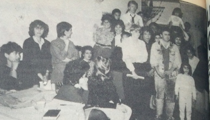 The crowd enjoying the band's performance at Auburn Youth Resource Centre's opening in 1987. Photo found in Auburn Review, 30th September 1987, p. 2.